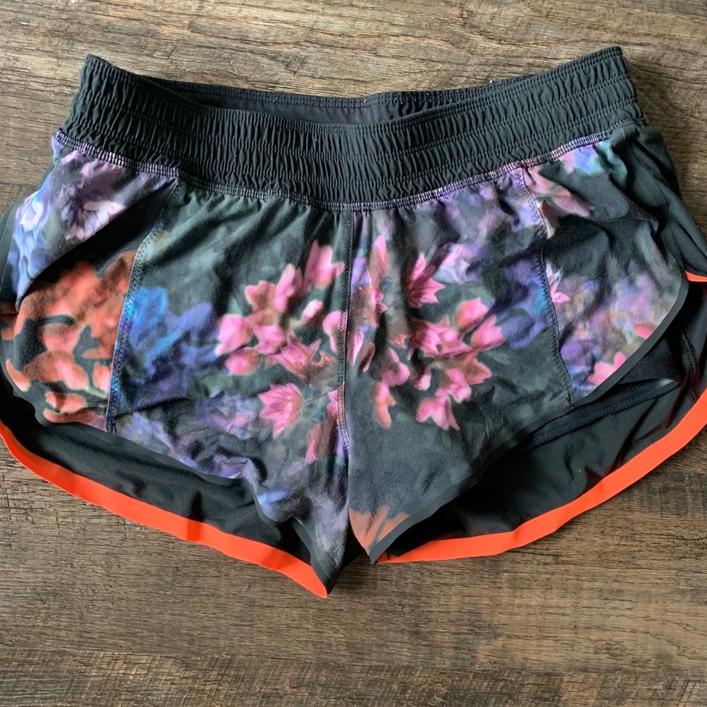 LULULEMON floral shorts